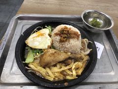 鸡腿铁板饭-晓庄学院-食堂