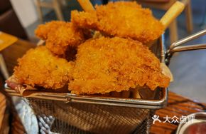 Fried Potato Strips with Fish Pieces
