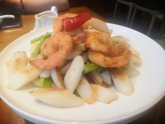 山药烧虾仁-小鱼故事海鲜饺子(立山店)