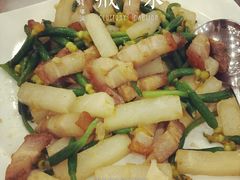 青瓜花沙葛炒烧腩-岭南海晏楼(东晓南店)