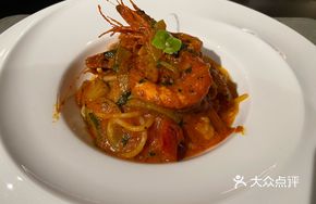 Black Tiger Prawn Italian Tomato Pasta