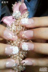 新娘甲蕾丝-星美甲