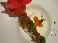 浓情栗意坚果布丁佐草莓冰激凌-王品牛排(北京西单店)