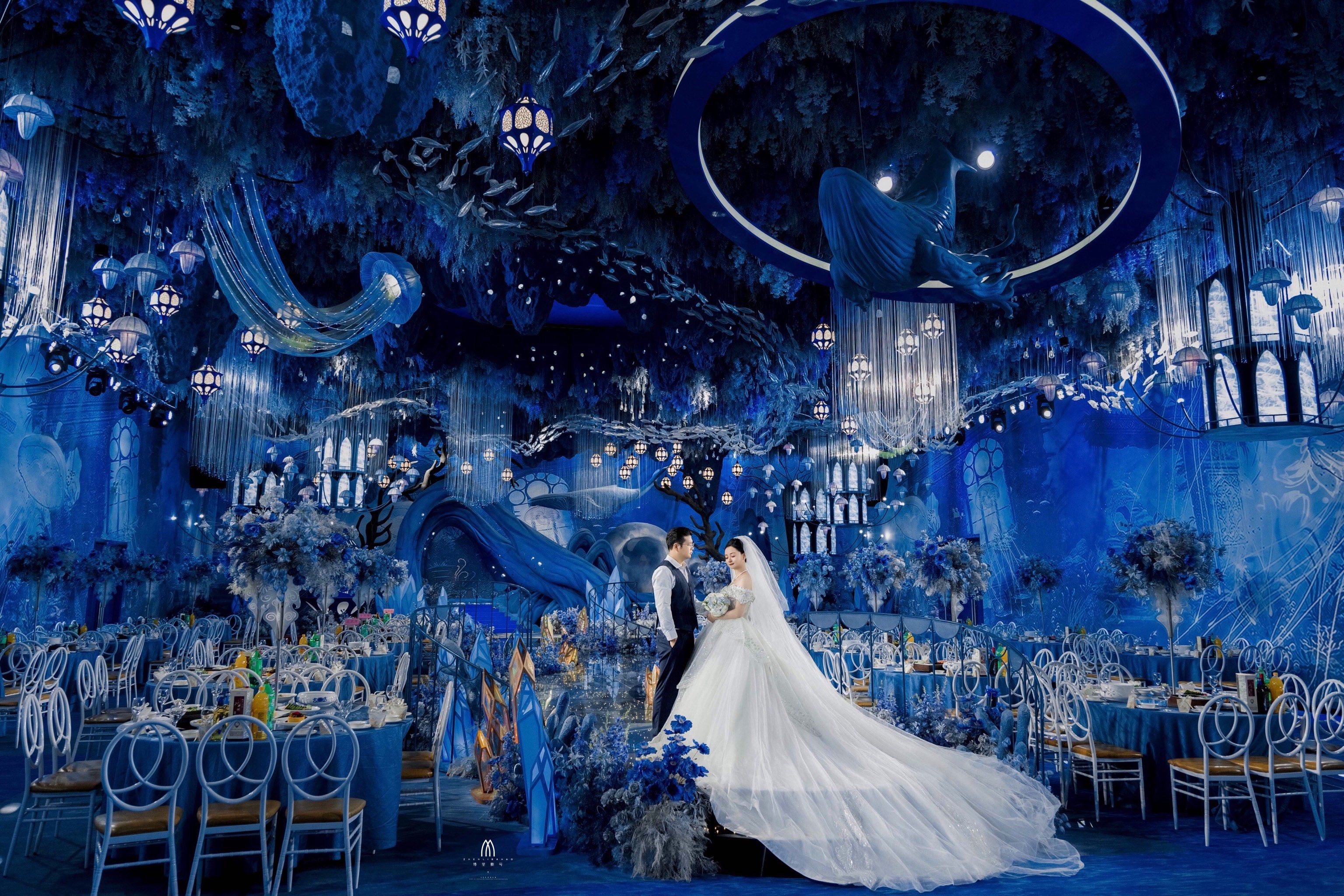 蓝色主题婚礼