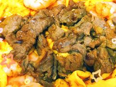 滑蛋牛肉虾仁饭-有章牛杂(石厦店)