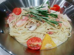 冰岛大虾球蟹棒意大利面-西语·炭烧牛排(卓越中寰店)