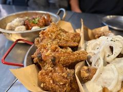 炸鸡翅一半一半-富乐满韩国正宗炸鸡韩国料理(虹泉路店)