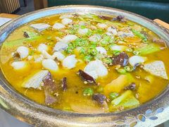 黑豆花青椒鱼-饕然·民间川菜(龙泉店)