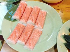 招牌生吃蟹肉-东镇老火锅(长春路首店)