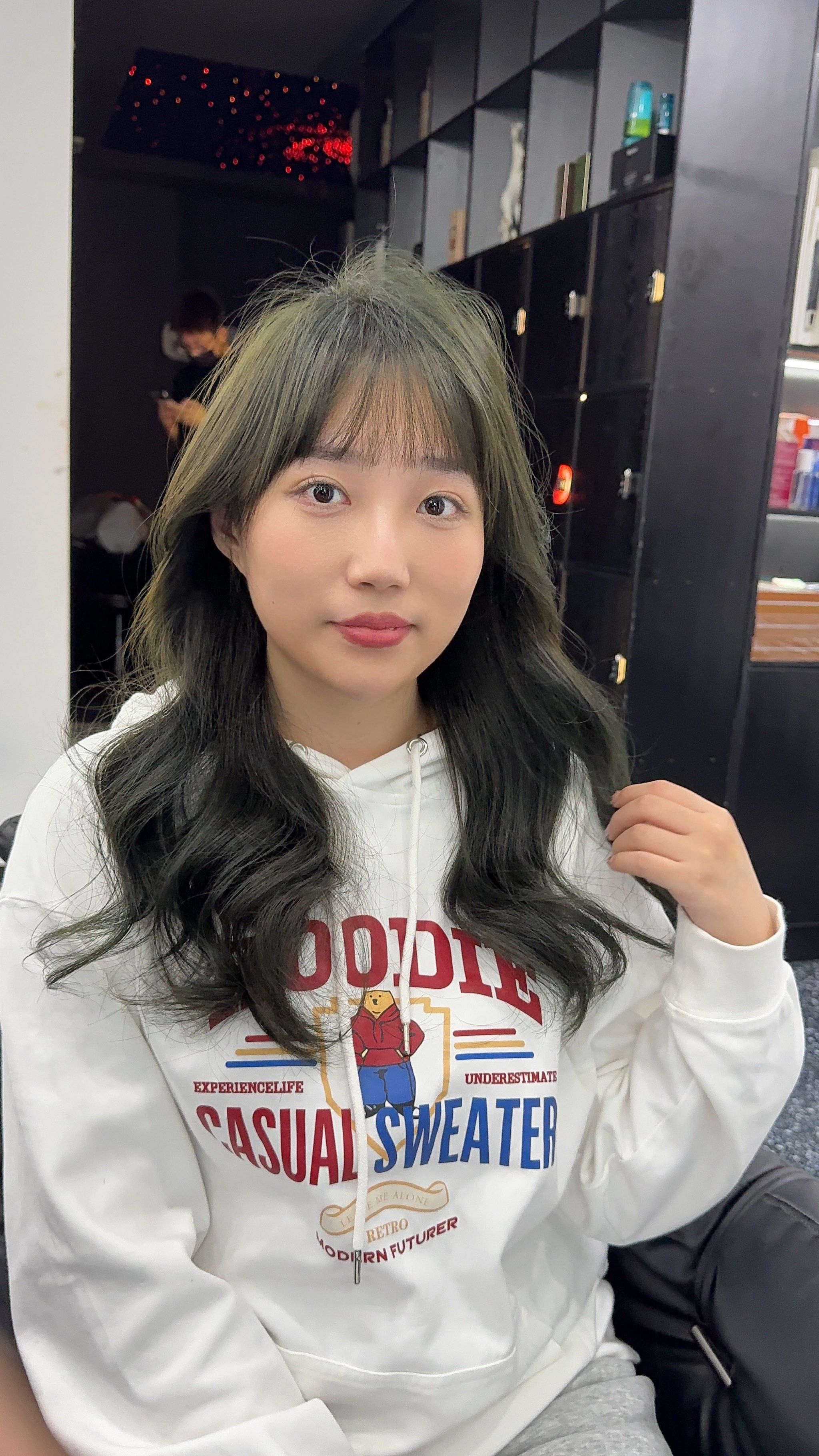 温柔质感茶青色