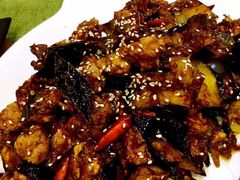 焦糖茄子牛肉粒-桃子餐厅·天津菜(红星路直营店)