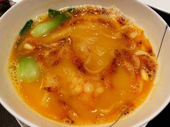 樱花虾白玉菇煮手擀面-广州文华东方酒店·江-由辉师傅主理