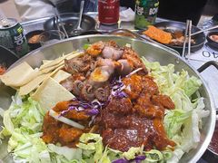 铁盘烤辣鸡（中）-山·烤辣鸡韩国料理(西溪路店)