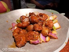 蒜香蜜汁排骨-绿茶餐厅(蓝色港湾店)