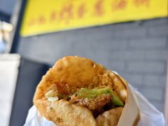 -小红车炸蛋葱油饼