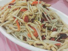莲菜烧肉丝-乐乐餐厅(湘子庙街店)