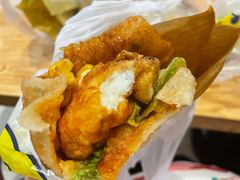 -小红车炸蛋葱油饼