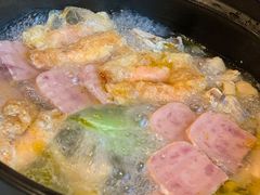 黄金腐衣酿虾饺皇-烹然四季椰子鸡火锅(团结湖总店)