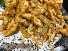 椒盐蘑菇-老村长铁锅宴(航才路店)