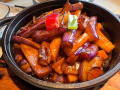 鱼香茄子烧年糕-涌上外婆桥(南塘店)