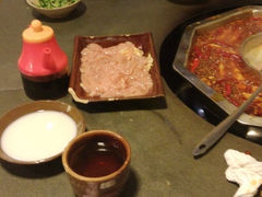给我们装饮料的碗，瞬间想到大河向东流哇！-胡南山品质老火锅(南浦路店)