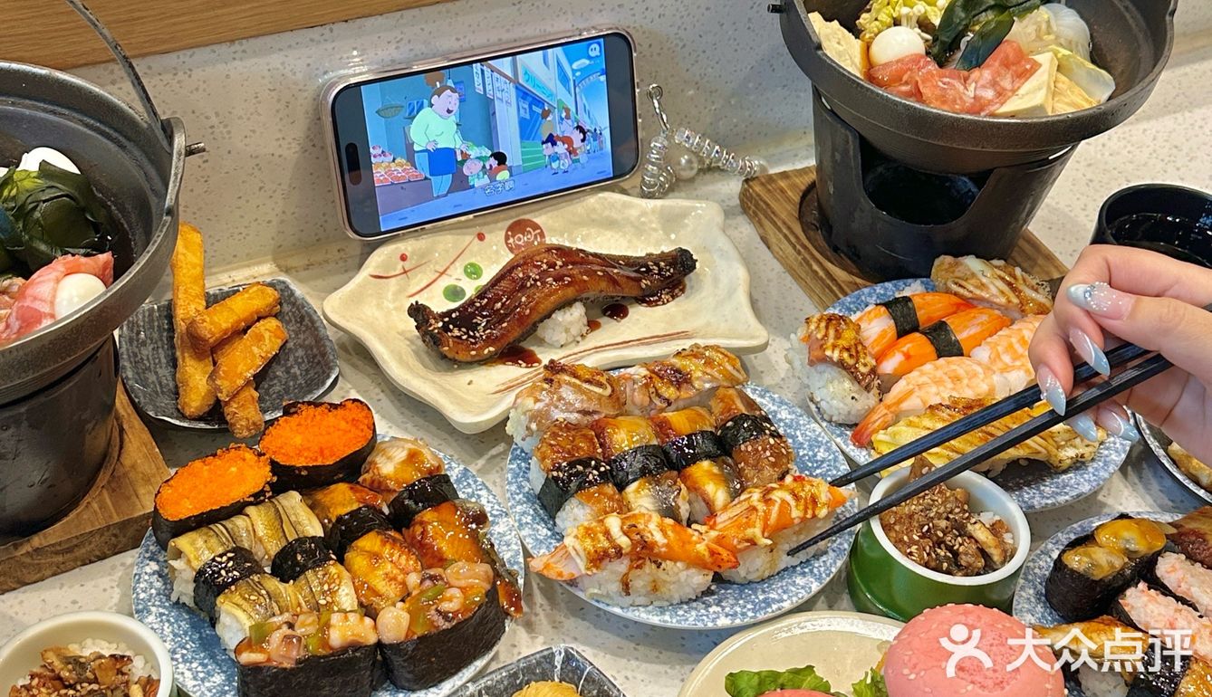 超有氛围感的日料寿司自助！新上鳗鱼饭好好吃啊