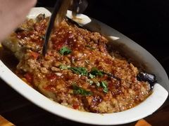 蒜泥烤茄子-老炭长时尚音乐烧烤吧