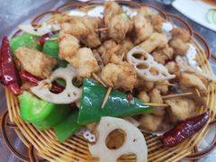 牙签鸡肉-莲华素食府