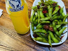 盐水煮毛豆-壹块捌烧烤(灯市口店)