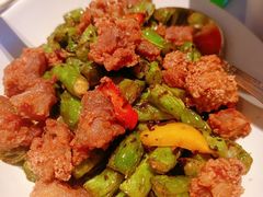 榄菜四季豆炒鸡脆骨-汤城小厨•粤菜•靓汤(西直门凯德MALL店)