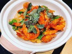 九层塔三杯焗大明虾-宴南庭·闽味私房菜