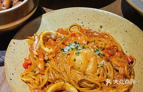 Seafood Spicy Creamy Pasta