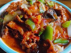 -歹歹的加个面过油肉拌面