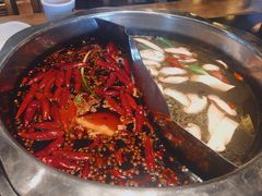 鸳鸯菌汤锅-纸盐河码头火锅(十八梯店)