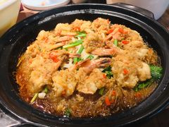 生焖开边虾-有红鸡毛店·川菜(建设路店)