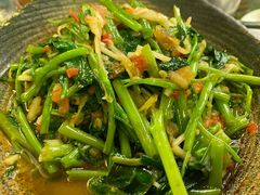 酸笋炒空心菜-浩海火燒雲傣家菜(静安芮欧店)