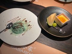 奶油冰淇淋和焦糖布丁-山葵家·创意料理(宁波来福士店)