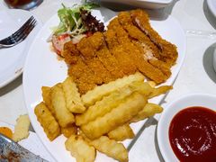 吉列猪扒拼薯条-龙记·香港茶餐厅(海上世界店)