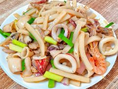 鱿鱼炒年糕-石塘特色小吃