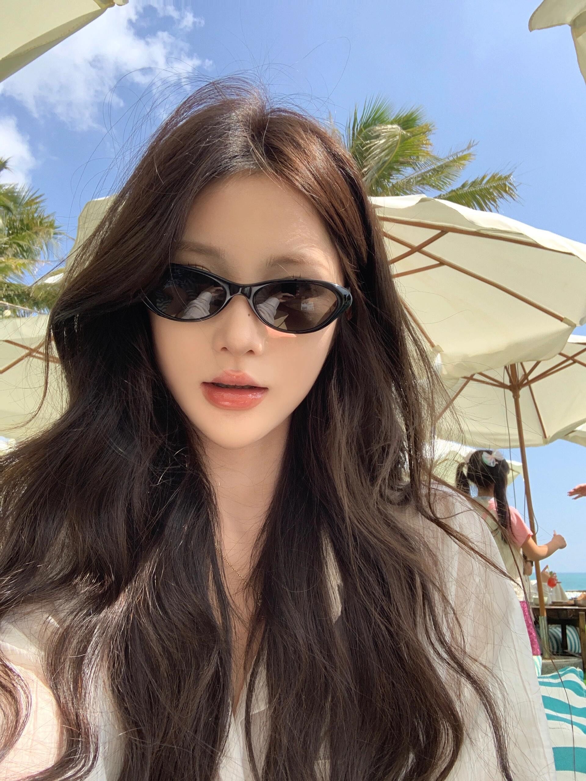 中分长发的迷人日常