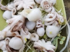 芥末白灼八爪鱼-贞姨美食·老字号海鲜大排档