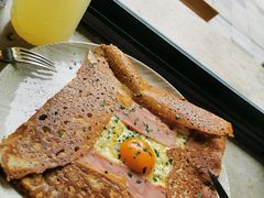 巴黎火腿鸡蛋芝士蘑菇可丽饼-RAC BAR(安福路店)