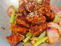 蒜香蜜汁排骨-绿茶餐厅(成都大悦城店)