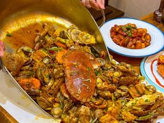 -东来菜馆•手抓海鲜家常菜•海鲜锅贴(鸽子窝店)