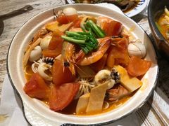 鲜茄目鱼仔拌面-十面欢腾·海鲜面·台式Bistro(长乐路店)