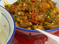 土豆泥烧椒肥肠-荆九爷爆炒桥头三嫩(夫子庙店)
