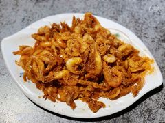 干炸河虾-华盛园卷子王农家菜水库鱼