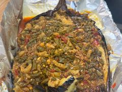 肉末豇豆烤茄子-杨老头鲜货烧烤(太古里店)