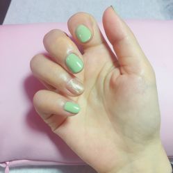 -复古绿·少女主题美甲美睫
