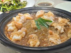 整锅蒜蓉粉丝蒸虾-船歌·鱼水饺青岛菜(金狮广场店)